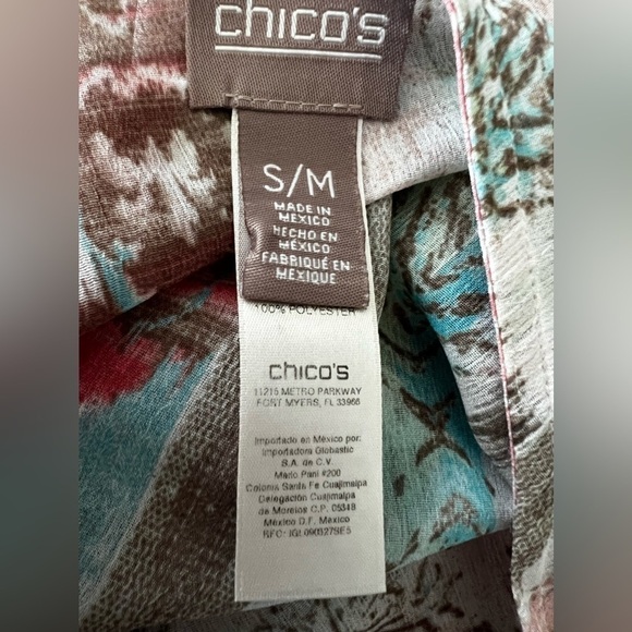 Chico’s ASYMMETRICAL PONCHO BLOUSE - SMALL/MEDIUM - Picture 6 of 7